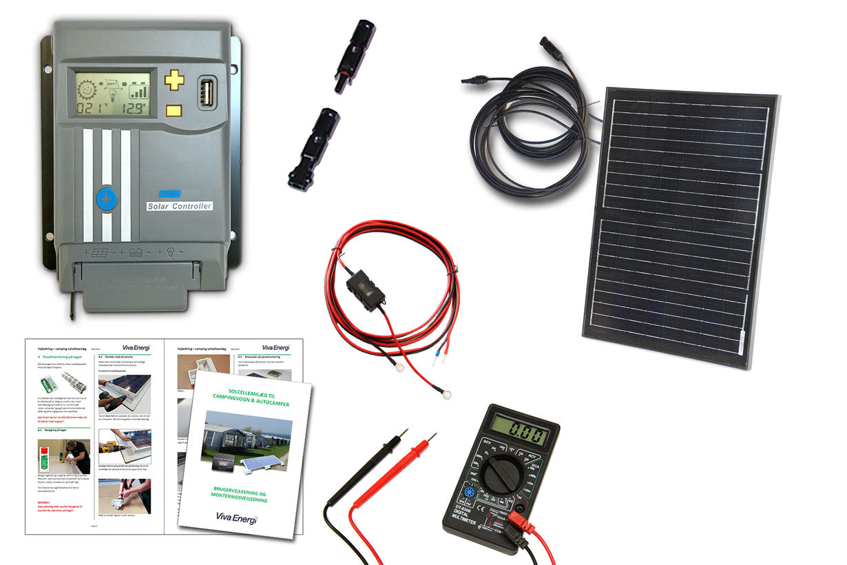 Båd solanlæg 240Wh (60Wp) MPPT