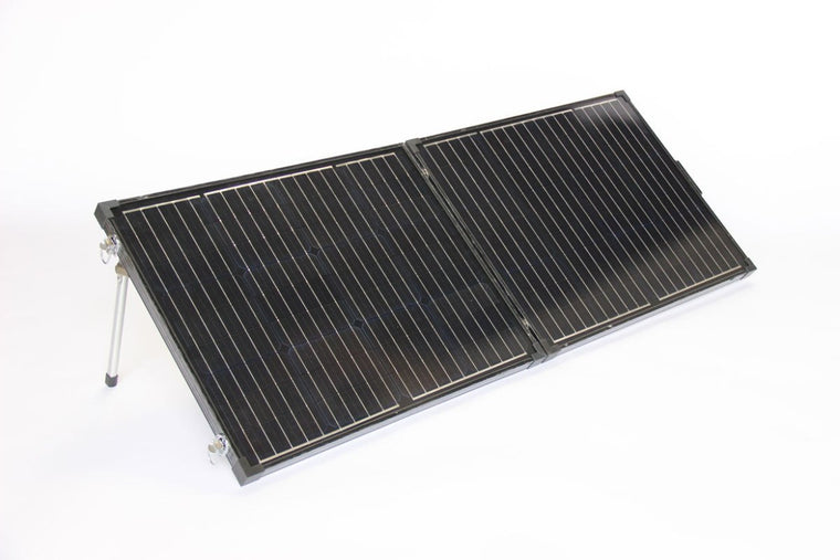 140 W Transportabel Solcellekuffert – Sort - SejlStrøm