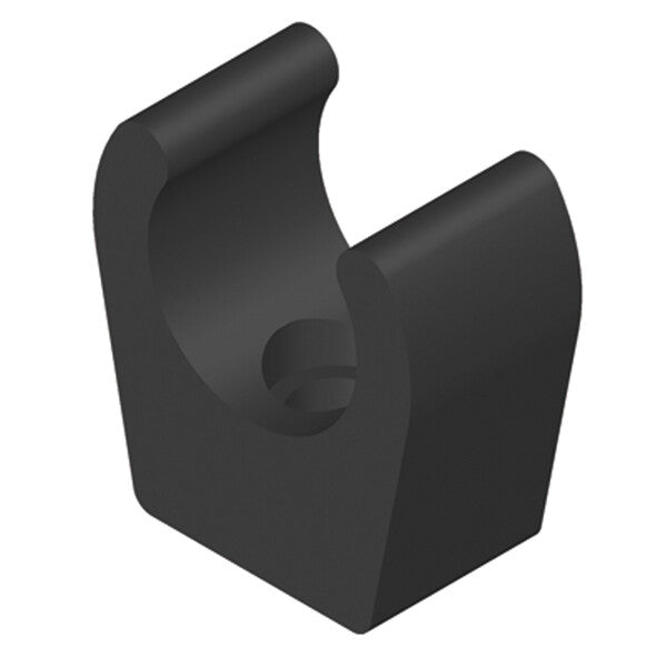 Whale monteringsklips 15mm, sort – 10stk.