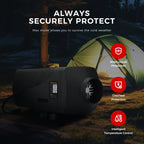 Sunster A2302BS 8 kW dieselfyr – splitmodel med Bluetooth