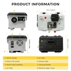 Sunster TB30 8 kW dieselfyr – Toolbox med Bluetooth