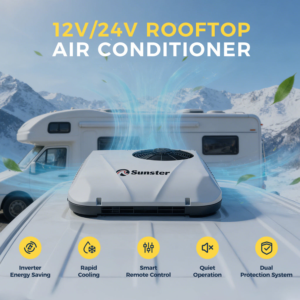 Sunster DDK-KTD1 DC-klimaanlæg – 12/24 V