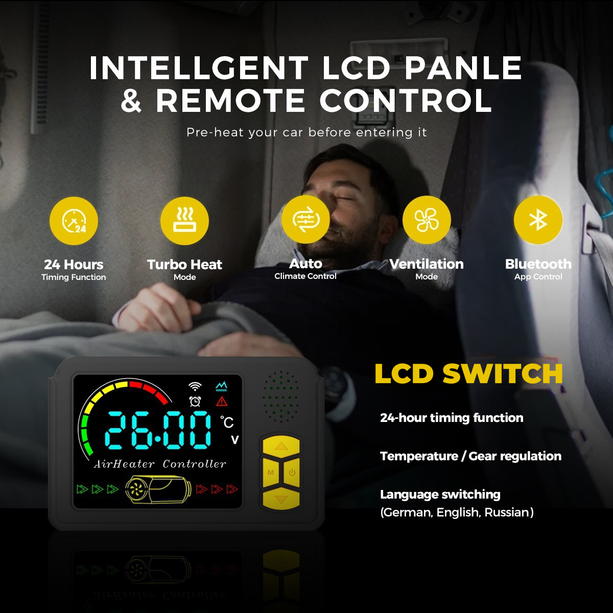 Sunster TB10 8 kW dieselfyr – Toolbox med Bluetooth