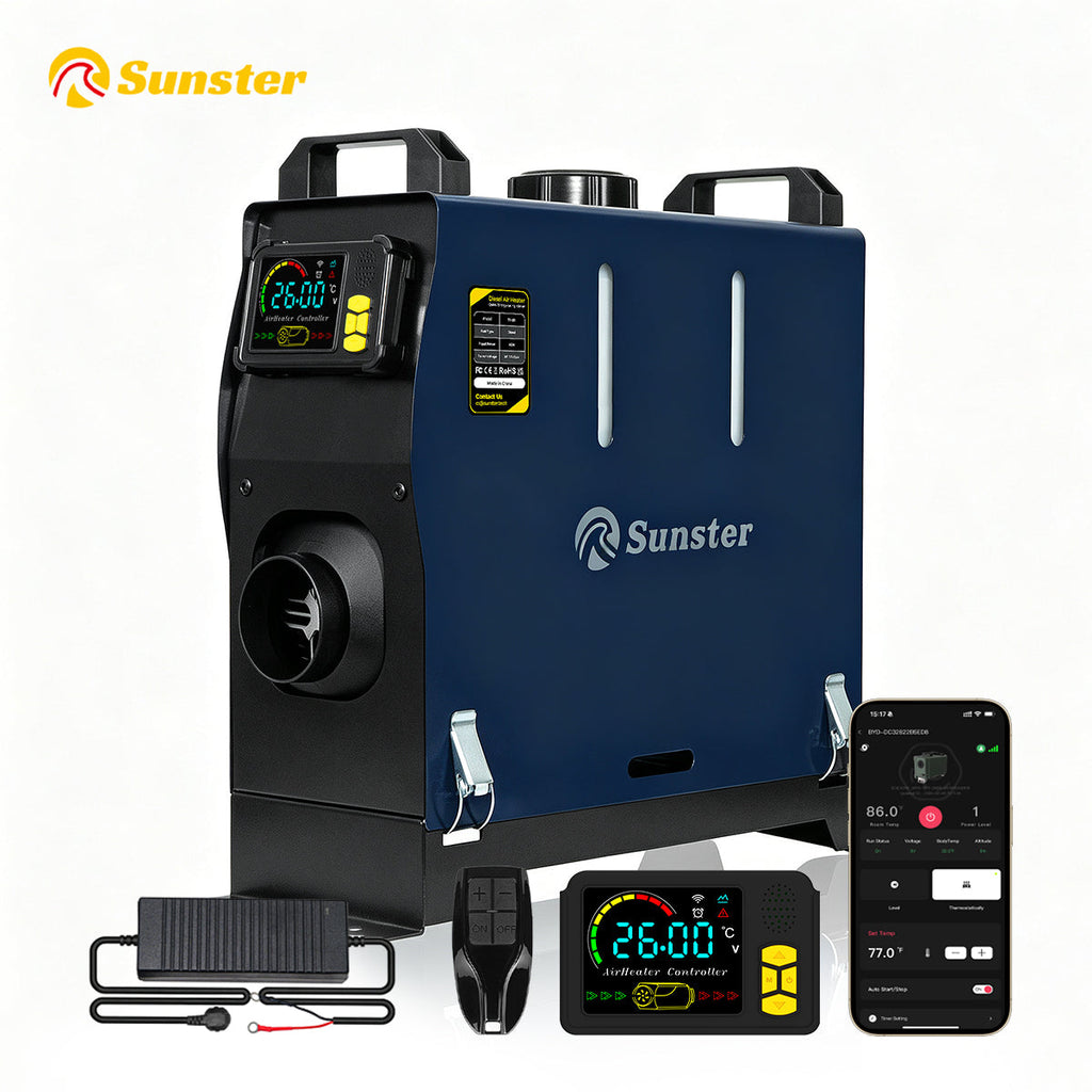 Sunster TR B1 2 kW dieselfyr – alt-i-ét med Bluetooth