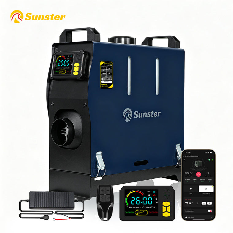 Sunster TR B1 2 kW dieselfyr – alt-i-ét med Bluetooth