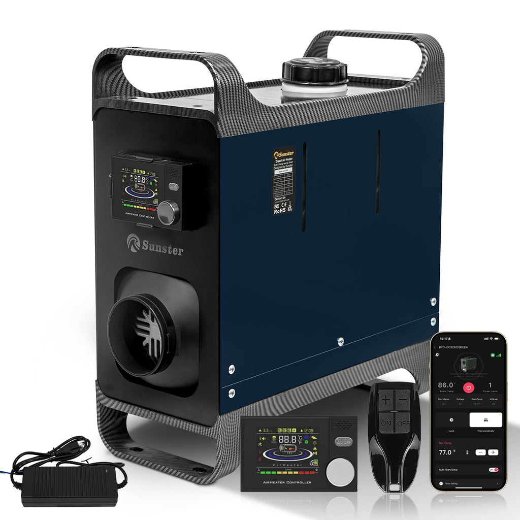 Sunster A2302BH 8 kW dieselfyr – alt-i-ét med Bluetooth