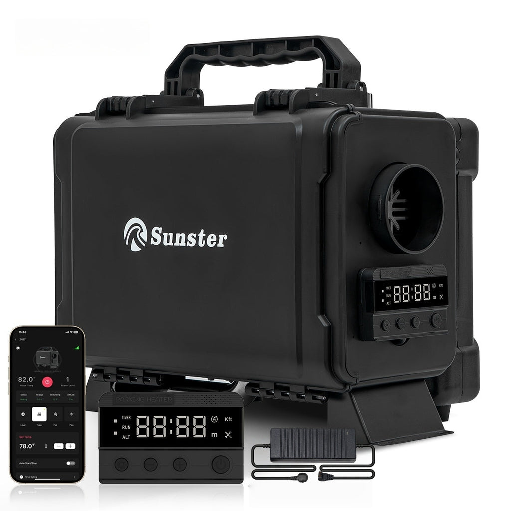 Sunster HTB1 8 kW dieselfyr – Toolbox med GSM/LTE