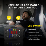 Sunster S-A2018 blue LCD control panel with remote control 12/24 V