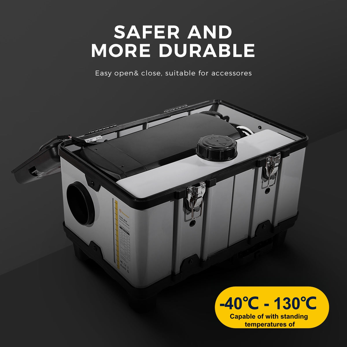 Sunster TB10 8 kW dieselfyr – Toolbox med Bluetooth