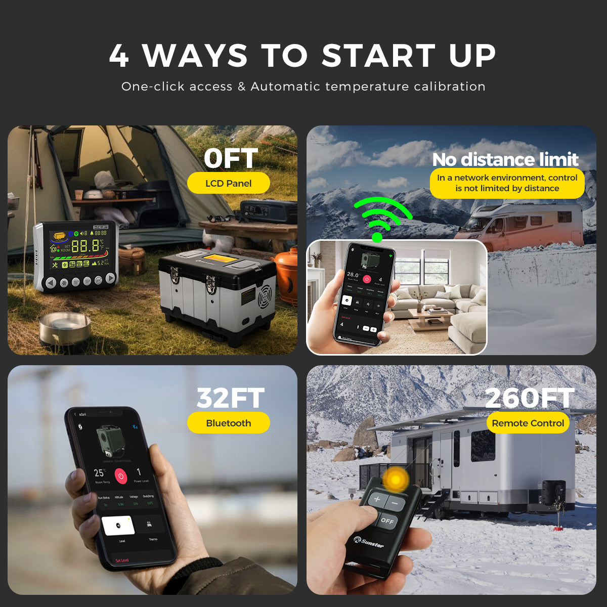 Sunster TB10PRO 8 kW dieselfyr – Toolbox med WiFi og Bluetooth