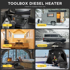 Sunster HTB1 8 kW dieselfyr – Toolbox med GSM/LTE