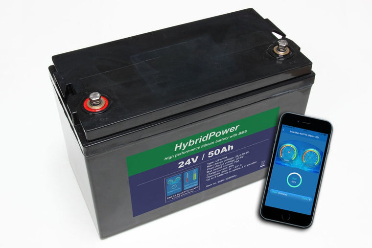 24 V 50 Ah LiFePO₄ Batteri med Bluetooth – Effektiv & Let Strømløsning - SejlStrøm