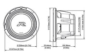 Alpine R2-W10D4 – Type-R subwoofer 10" 4 Ohm – produktbillede 5