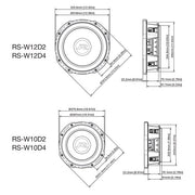 Alpine RS-W10D4 – Shallow Type-R subwoofer 10" 4+4 Ohm – produktbillede 9