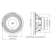 Alpine S2-W10D4 – 10" subwoofer dobbelt 4 ohm – produktbillede 6