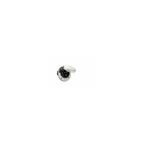 Stainless steel 32A shore power inlet with cover