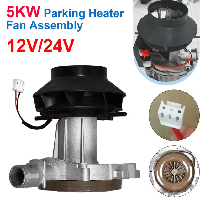 Sunster A211 12 V/24 V 2/5 kW blæsermotor til dieselfyr