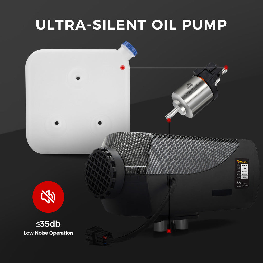 Sunster A220 18.5/22 ml støjsvag brændstofpumpe 12 V