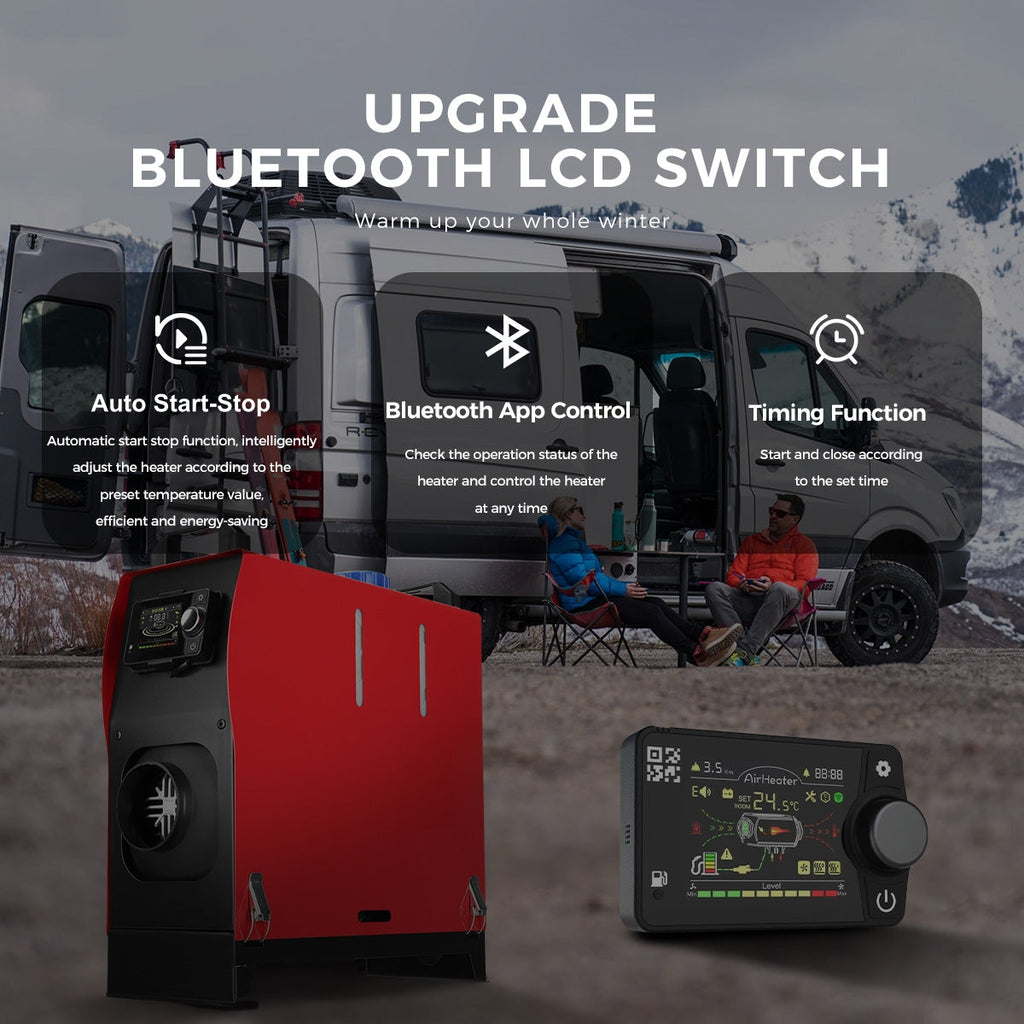 Sunster A2209V 8 kW dieselfyr – alt-i-ét med Bluetooth
