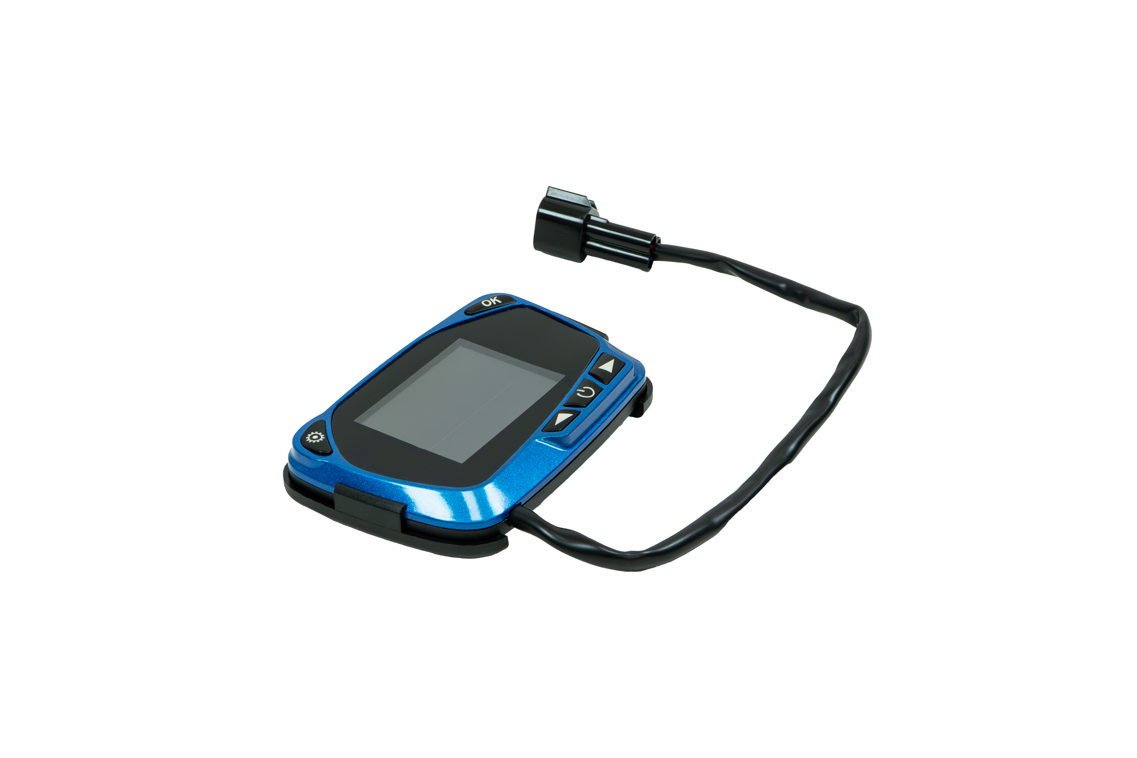 Sunster S-A2018 blåt LCD-betjeningspanel med fjernbetjening 12/24 V