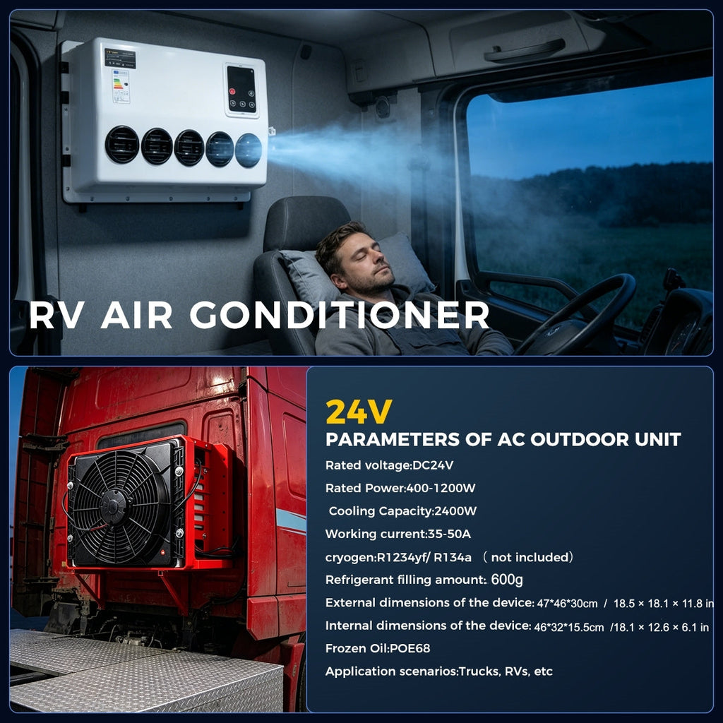 Sunster S-AC1 DC-klimaanlæg – 12/24 V