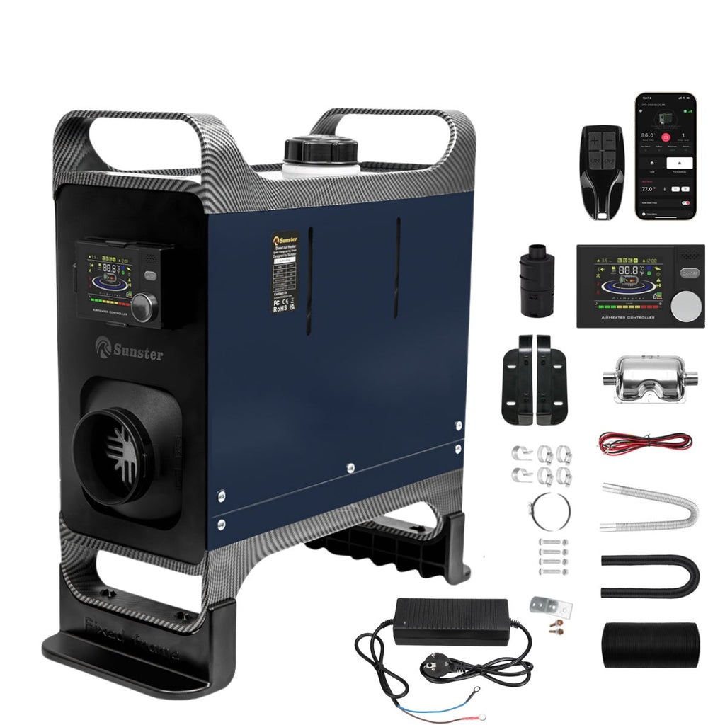 Sunster A2302BH 8 kW dieselfyr – alt-i-ét med Bluetooth