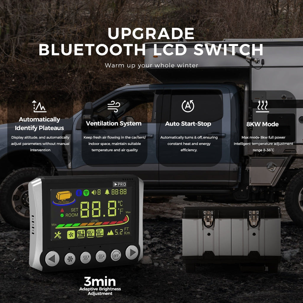 Sunster TB10 8 kW dieselfyr – Toolbox med Bluetooth