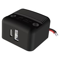 PROCAR USB-C/USB-A charger – 12/24 V for surface mounting
