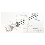 PROCAR DIN power socket with cover – 12/24 V, 16 A