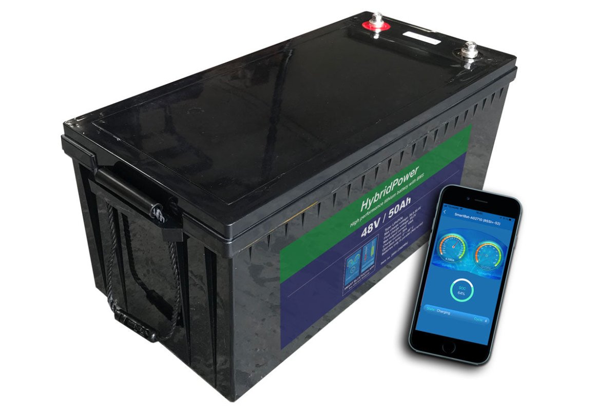 48 V 50 Ah LiFePO₄ Batteri med Bluetooth & BMS – Kraftfuld Energiløsning - SejlStrøm