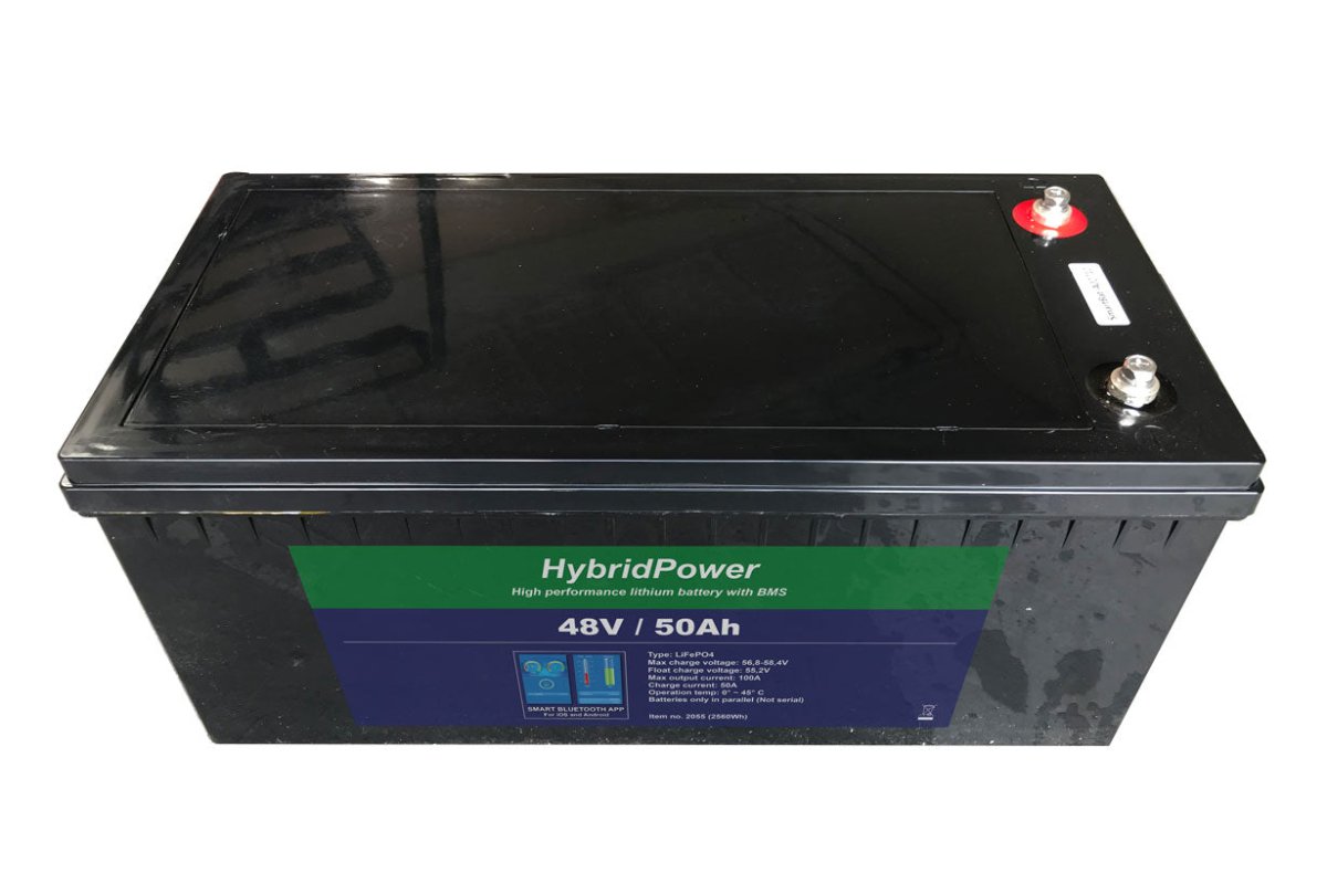 48 V 50 Ah LiFePO₄ Batteri med Bluetooth & BMS – Kraftfuld Energiløsning - SejlStrøm