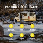 Sunster A2013SL 8 kW Alt-i-ét dieselfyr 12/24 V – Kraftig dieselfyr til båd, autocamper og varebil