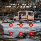 Sunster A2302BH 8 kW dieselfyr – alt-i-ét med Bluetooth