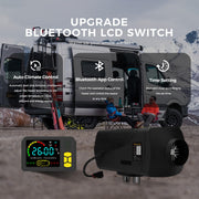 Sunster SH B2 2 kW dieselfyr – splitmodel med Bluetooth
