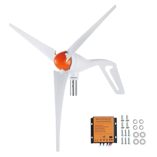 500W Vindmøllegenerator 12V – 3 - bladet vindmølle inkl. MPPT - controller (off - grid) - SejlStrøm