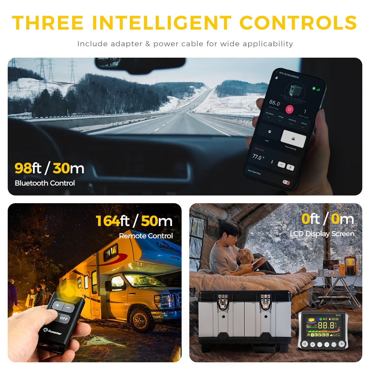 Sunster TB10 8 kW dieselfyr – Toolbox med Bluetooth