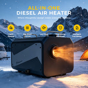 Sunster TP RO 9 kW diesel heater – all-in-one with WiFi, Bluetooth, and CO monitoring
