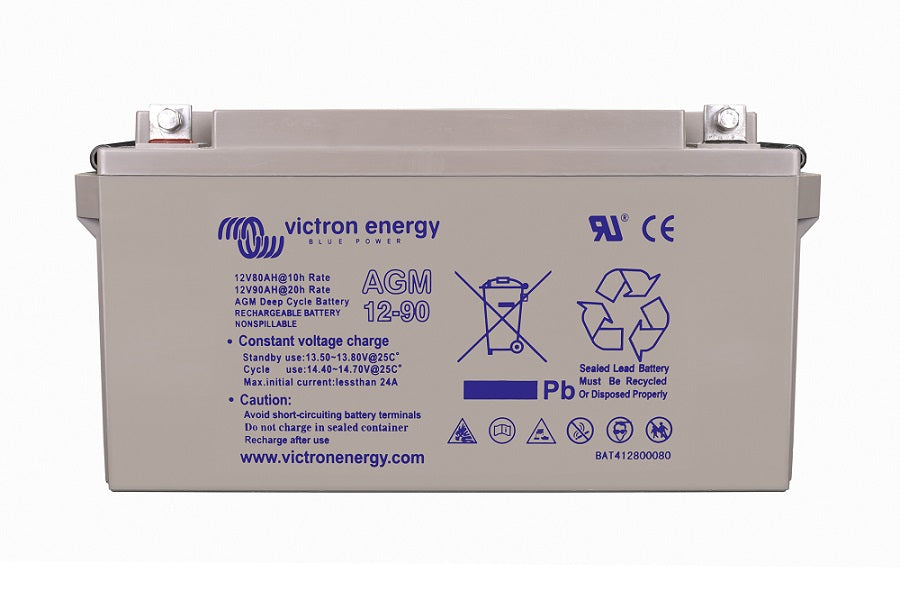 12V/90Ah AGM Deep Cycle Batt. (M6)