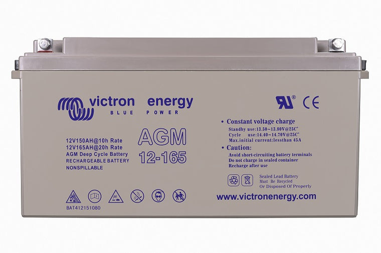 12V/165Ah AGM Deep Cycle Batt. (M8) – produktfoto | SejlStrøm