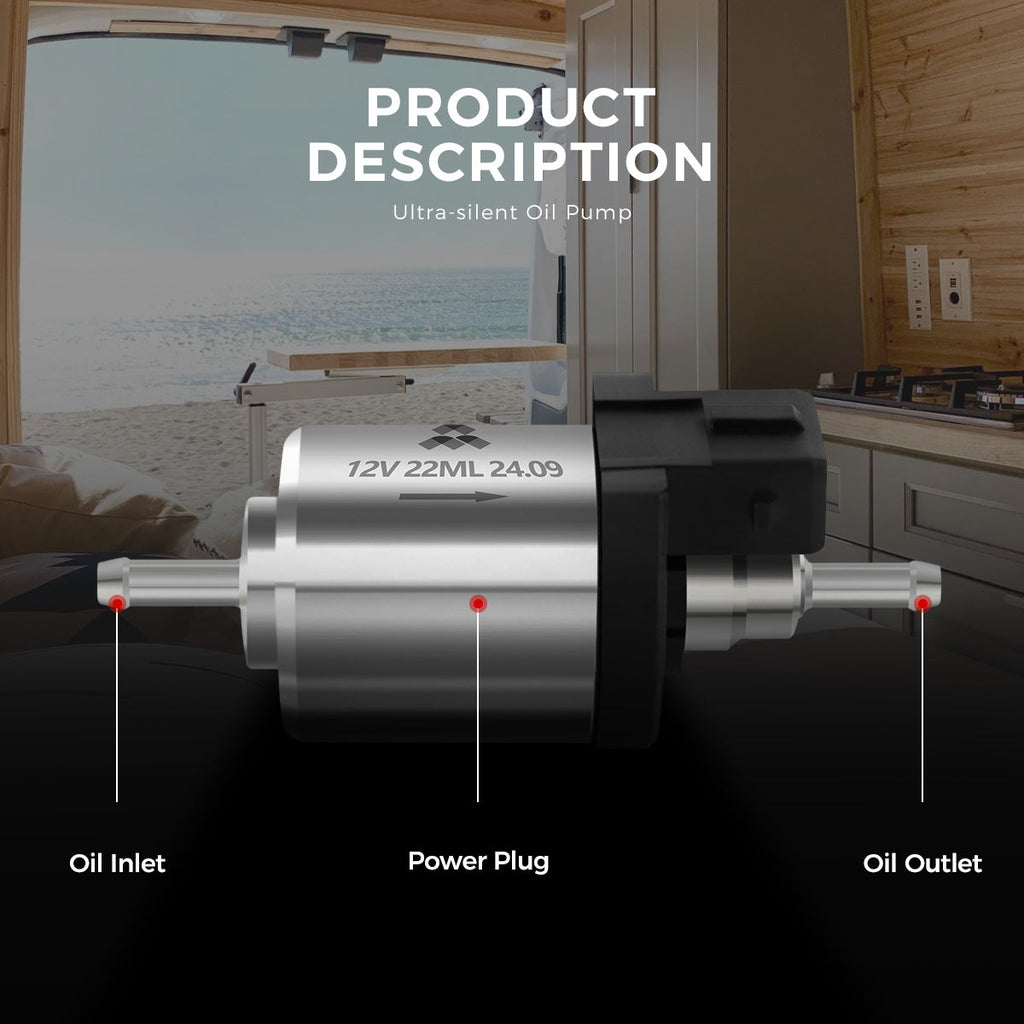 Sunster A220 18.5/22 ml støjsvag brændstofpumpe 12 V
