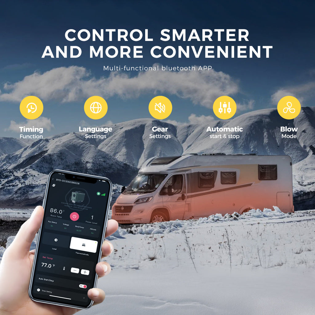 Sunster TB30 8 kW dieselfyr – Toolbox med Bluetooth