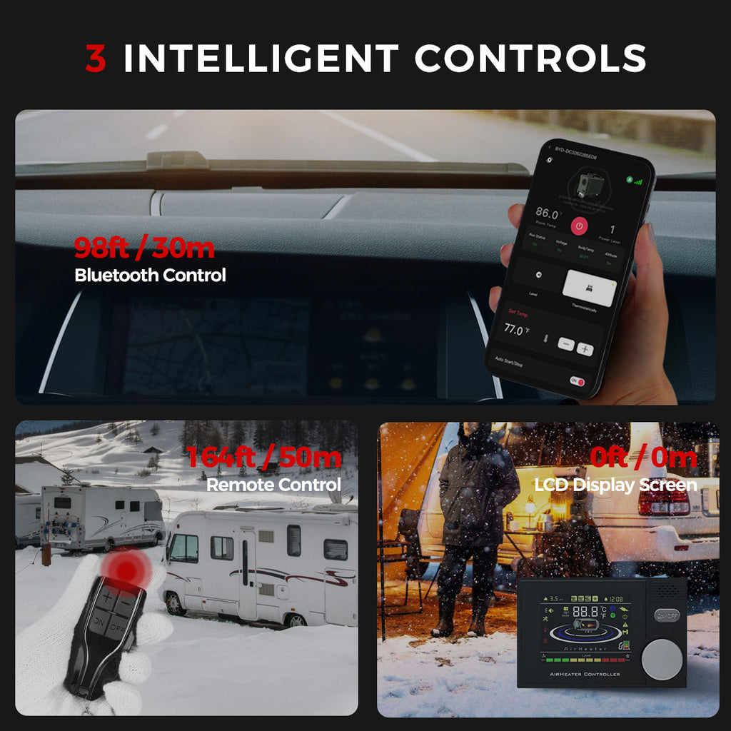 Sunster A2302BH 8 kW dieselfyr – alt-i-ét med Bluetooth