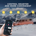 Sunster A2200BS 8 kW dieselfyr – splitmodel med Bluetooth