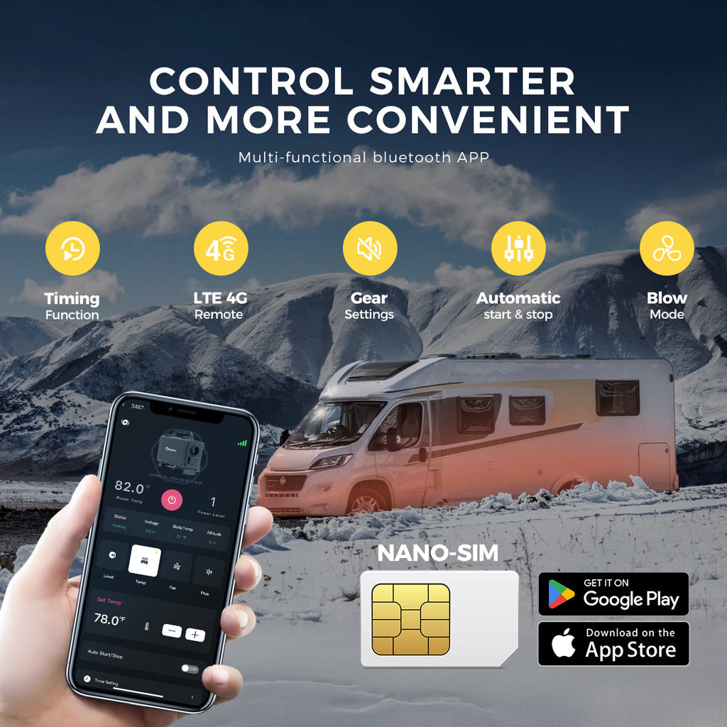 Sunster HTB1 8 kW dieselfyr – Toolbox med GSM/LTE