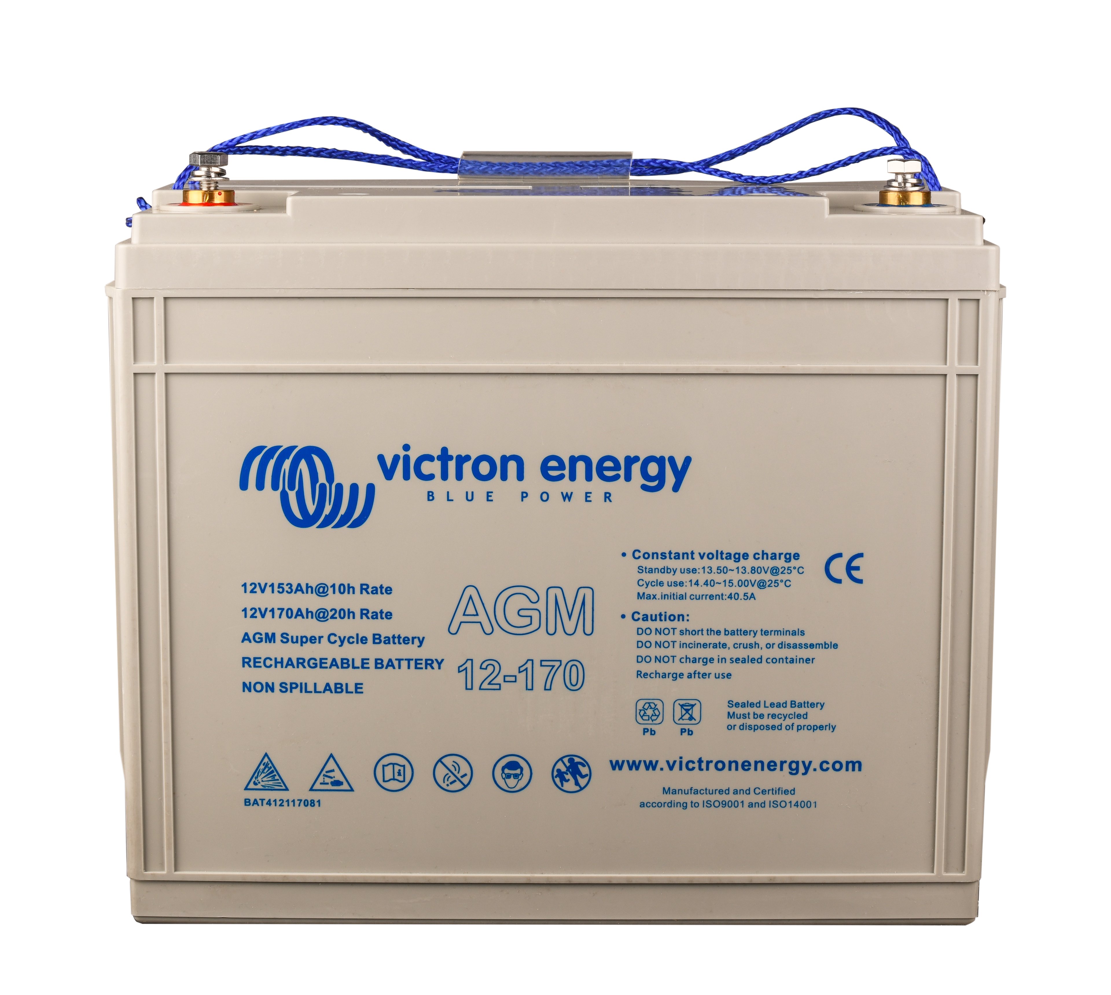 12V/170Ah AGM Super Cycle Bat. (M8)