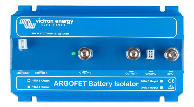 Argofet 100-2 Two batteries 100A – produktfoto | SejlStrøm