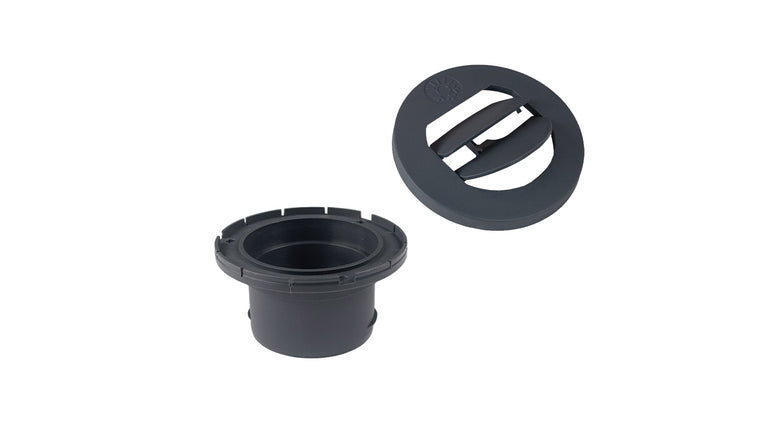 AUTOTERM Air outlet nozzle kit – Ø 60 mm 30°, with flange: ATR2-FD60-GR