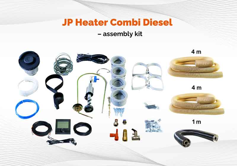 JP Heater Combi Diesel Water and Air Heater 4 kW 12V – for Camper & Boat