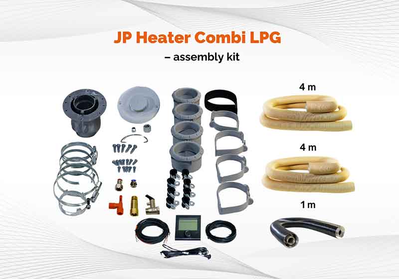 JP Heater Combi LPG water and air heater 6 kW 12V – for Camper & Boat