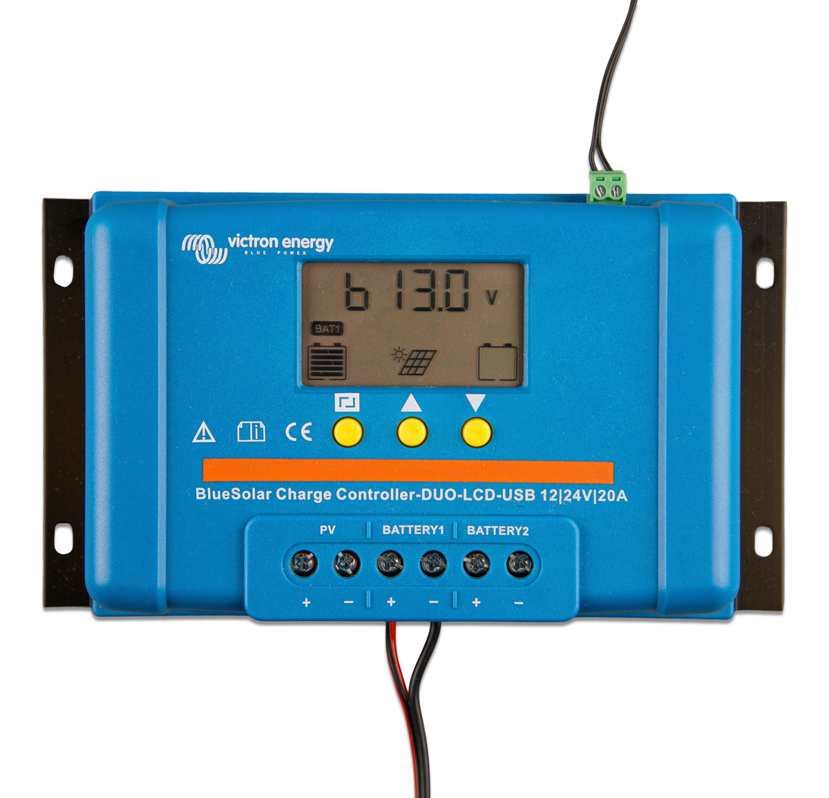 BlueSolar PWM DUO-LCD&USB 12/24V-20A – produktfoto | SejlStrøm